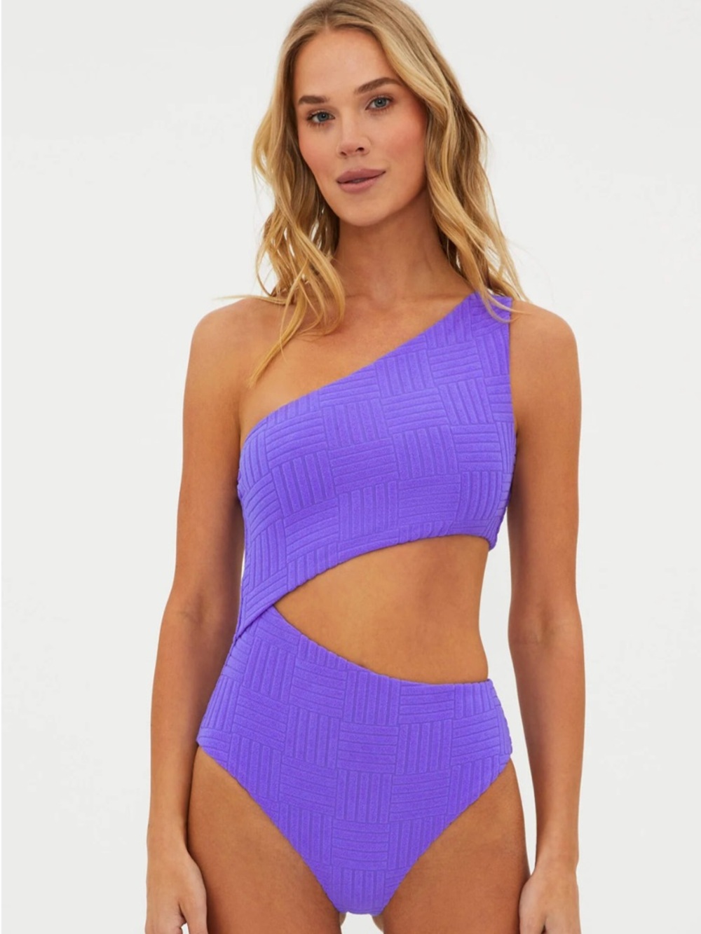 Beach Riot Celine One Piece Ultra Violet Terry size Med
